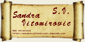 Sandra Vitomirović vizit kartica